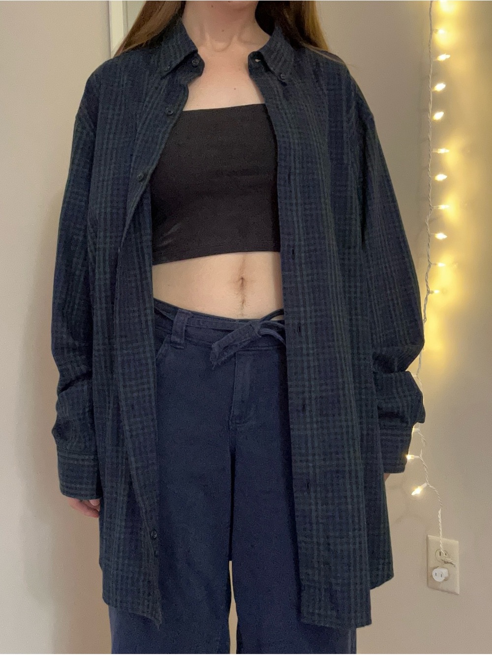 Green and Blue Gingham Button Down Shirt - Picture 4 of 7
